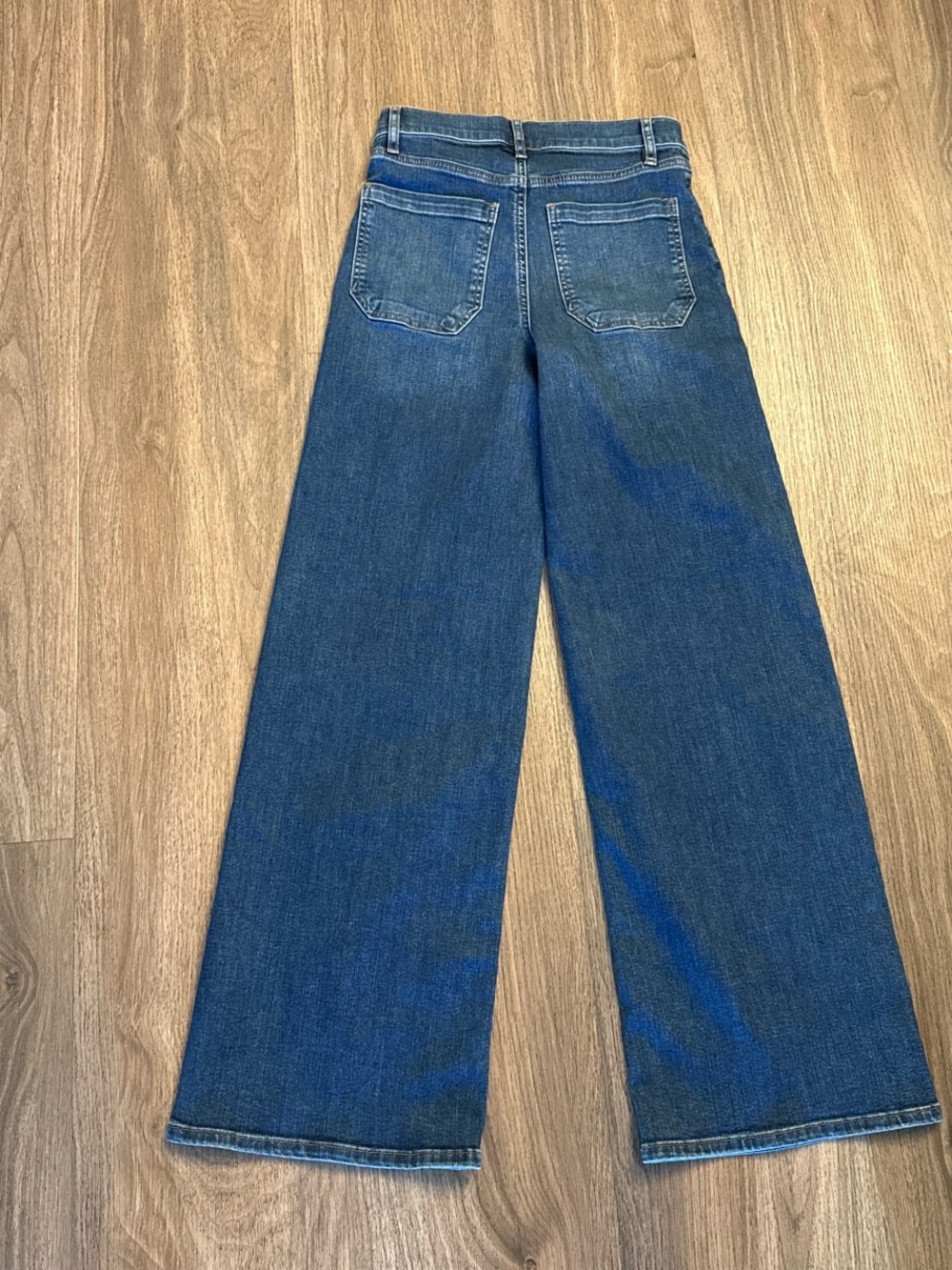 Frame denim le slim palazzo savior High-waisted wide-leg blue jeans. $298 MSRP. - Picture 5 of 6